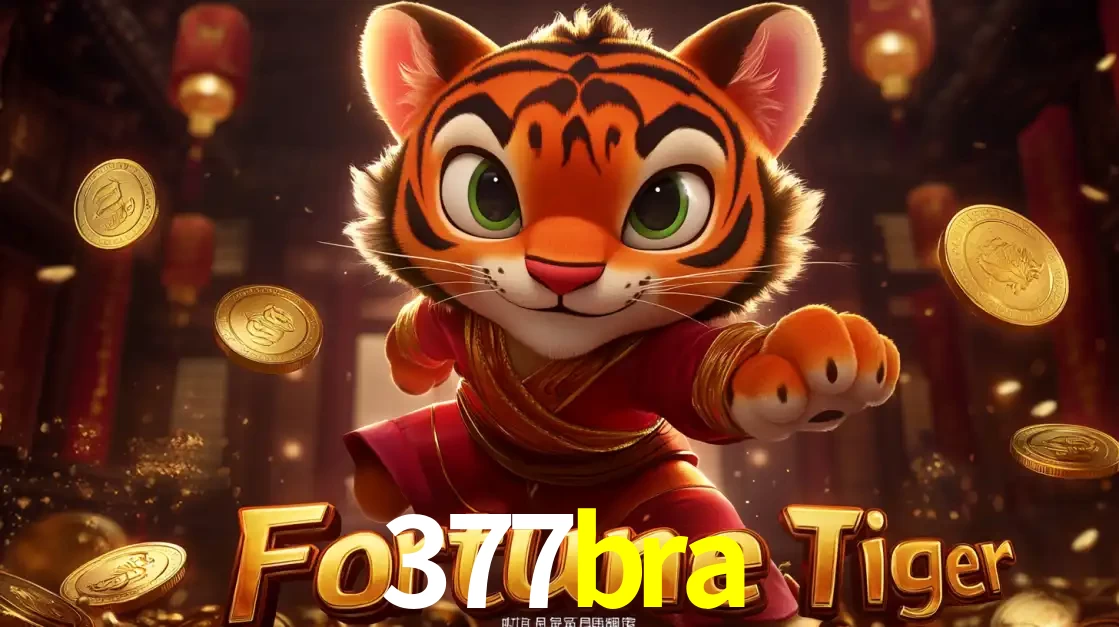 O carismático mascote do jogo de slot Fortune Tiger, um tigre fofo em pose de artes marciais, pronto para trazer sorte e multiplicadores de ganhos no cassino online 377bra.